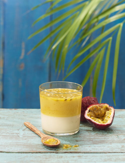 Panacotta fruit de la passion