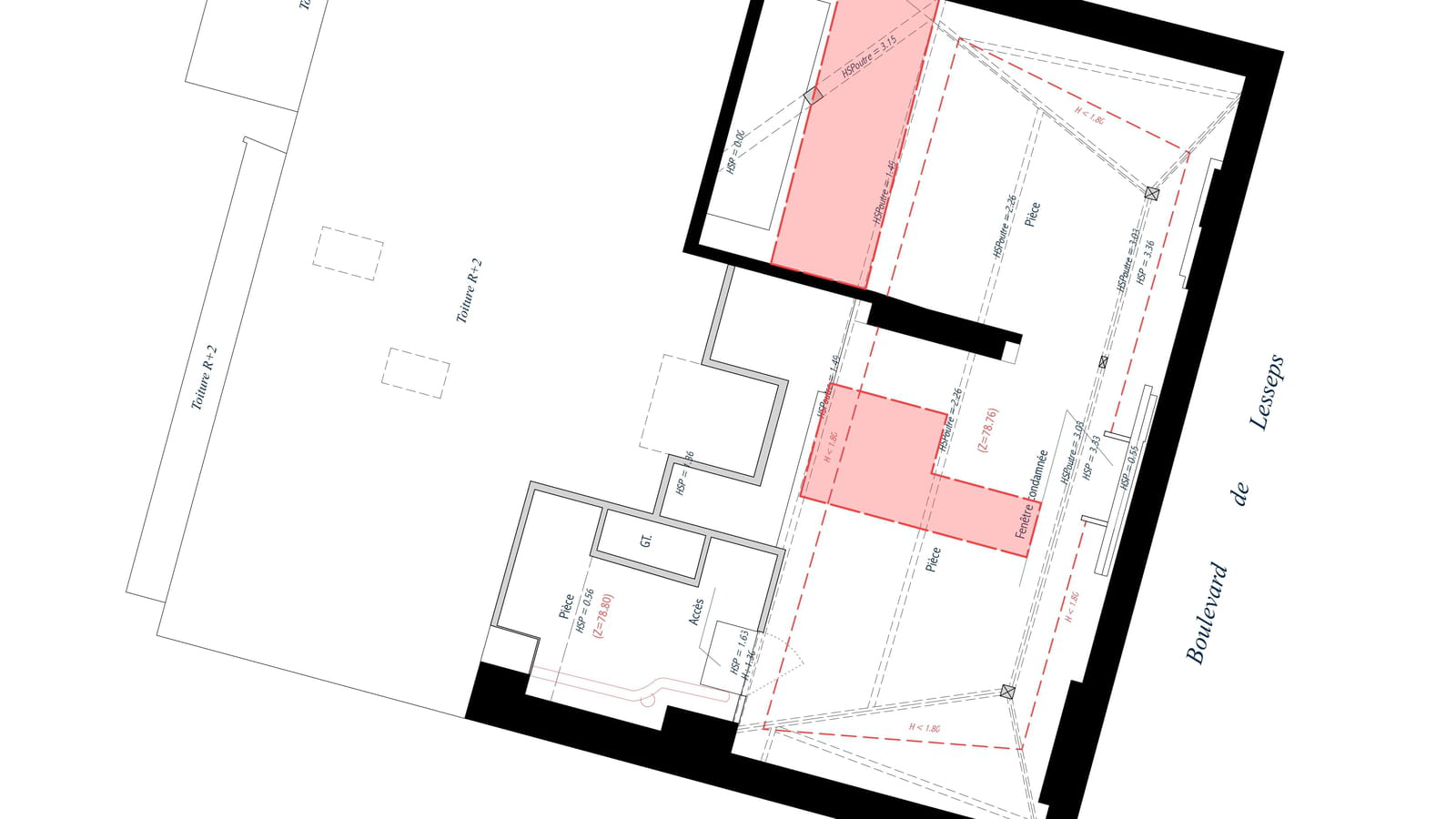 Plan combles avant 