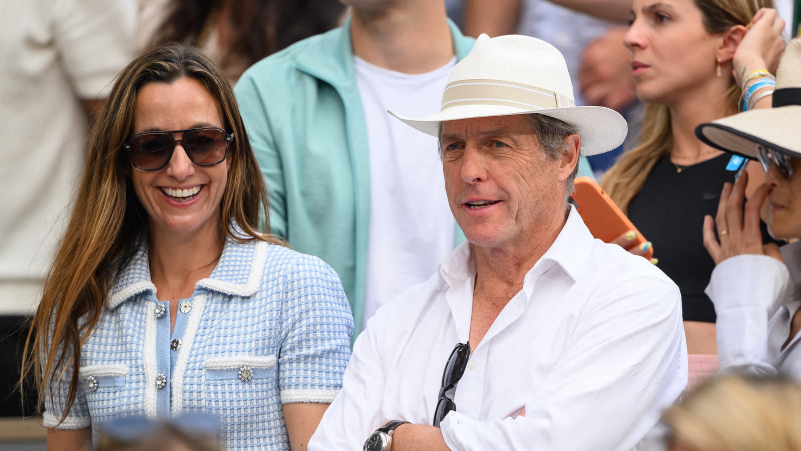 Hugh Grant et sa femme Anna Elisabet Eberstein