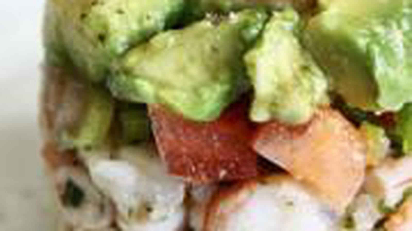 Tartare de crevettes et d'avocats