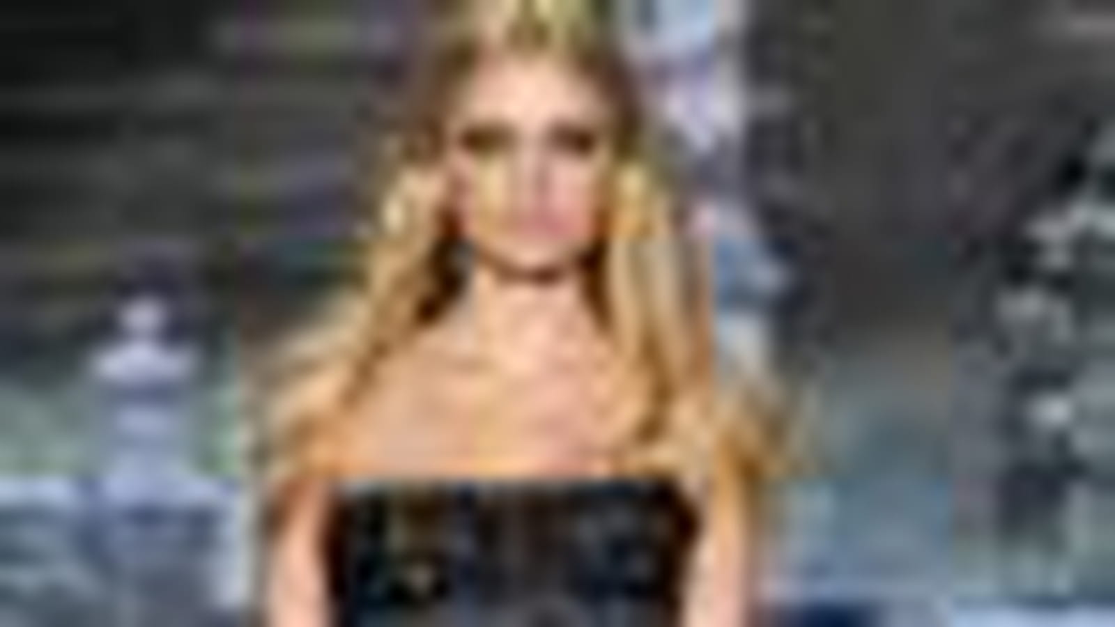 Robe bustier grise de Roberto Cavalli