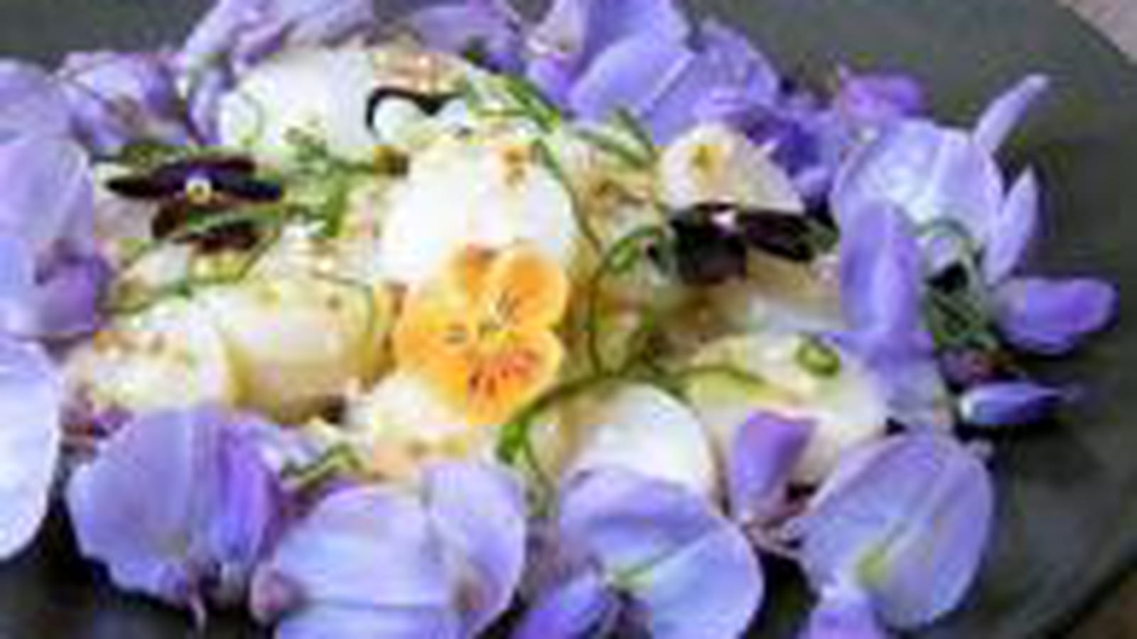 Salade de fleurs de glycine