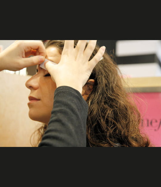 Application de la cire