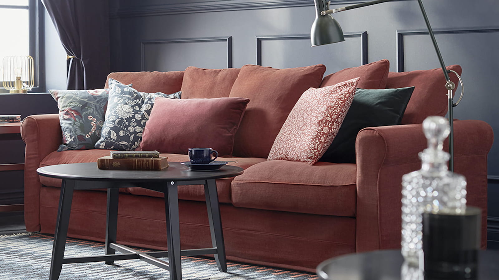 Canapé Ikea pour une déco so british