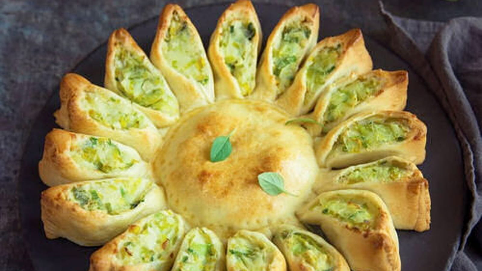Tarte étoile aux poireaux et Saint Mont des Alpes Entremont