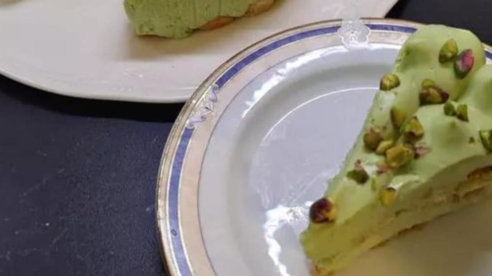 Entremets tiramisu à la pistache