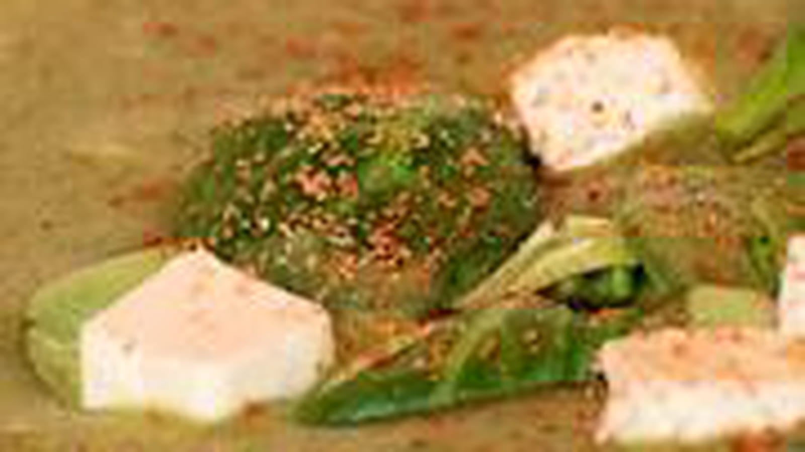 Velouté de mâche au kiri