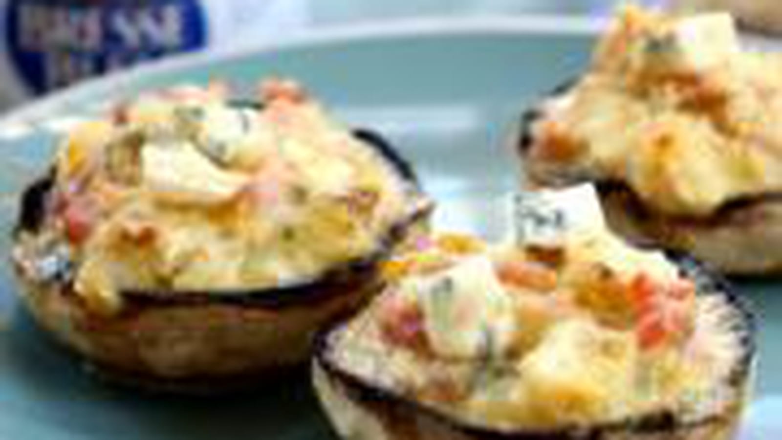 Champignons farcis au Bresse Bleu