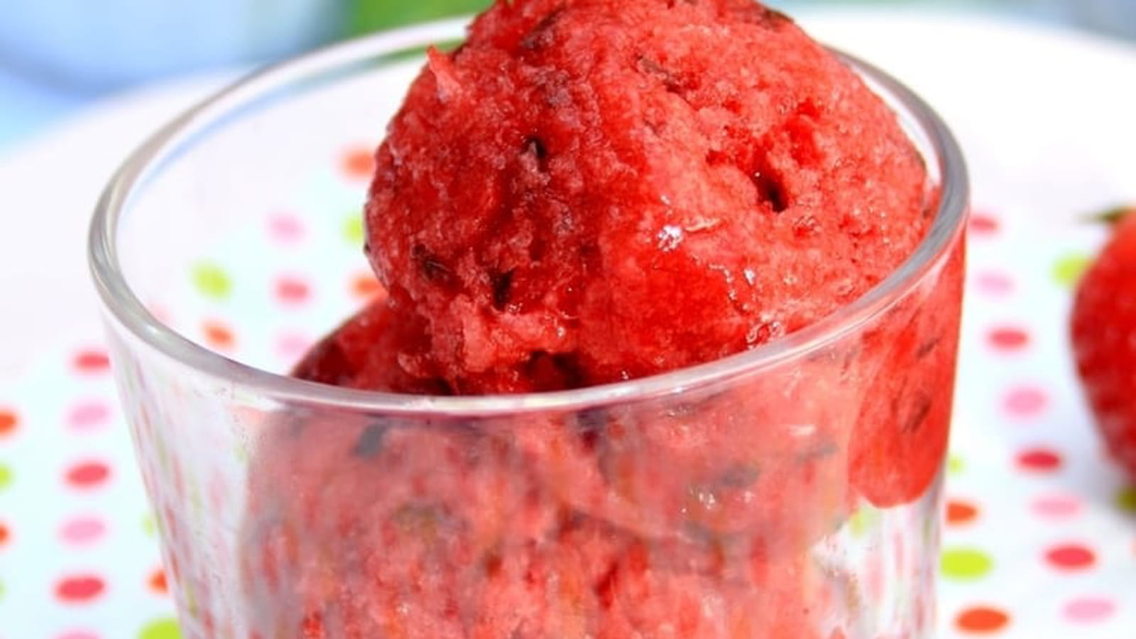 Sorbet à la fraise