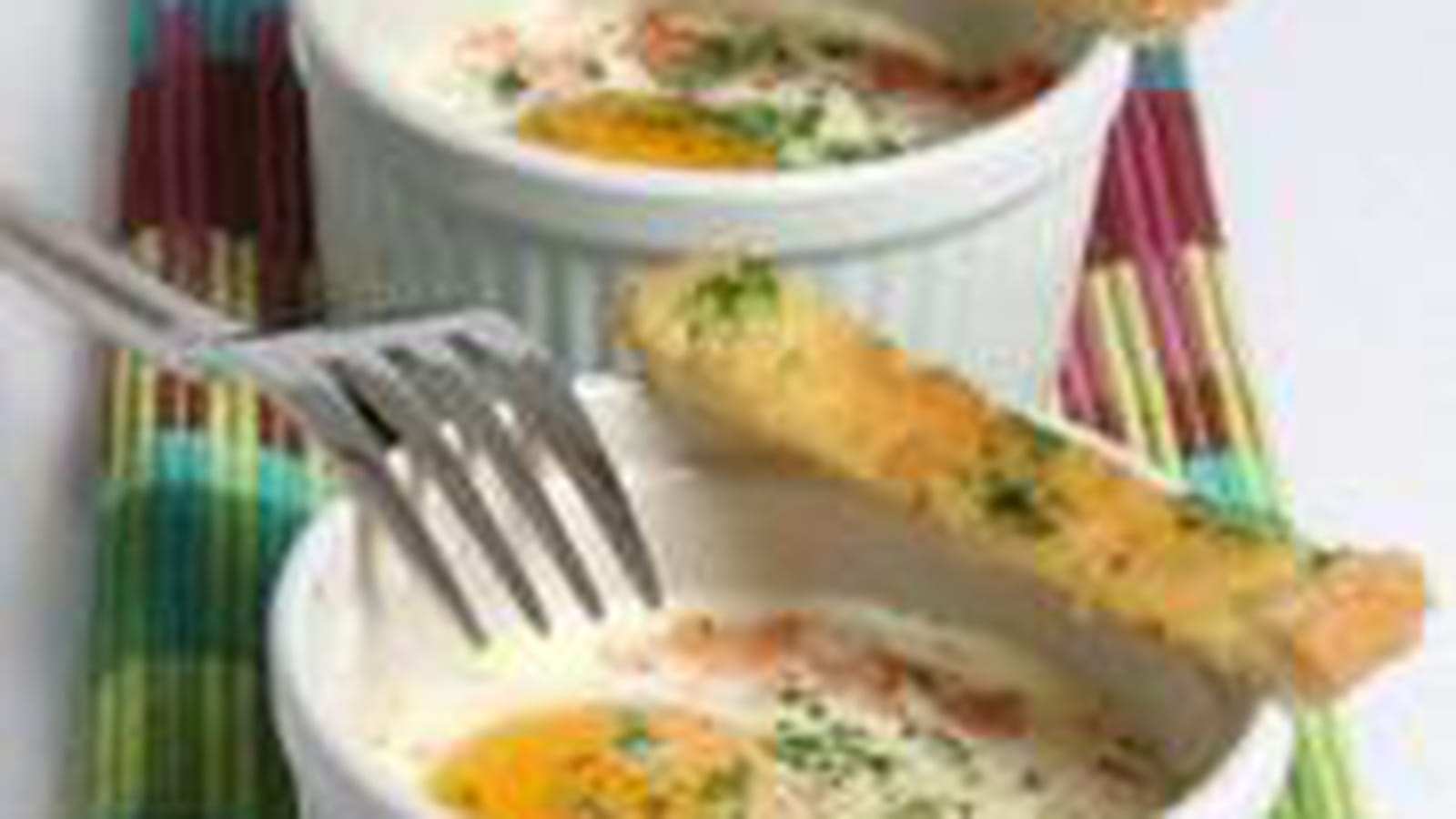 Oeufs cocotte saumon estragon