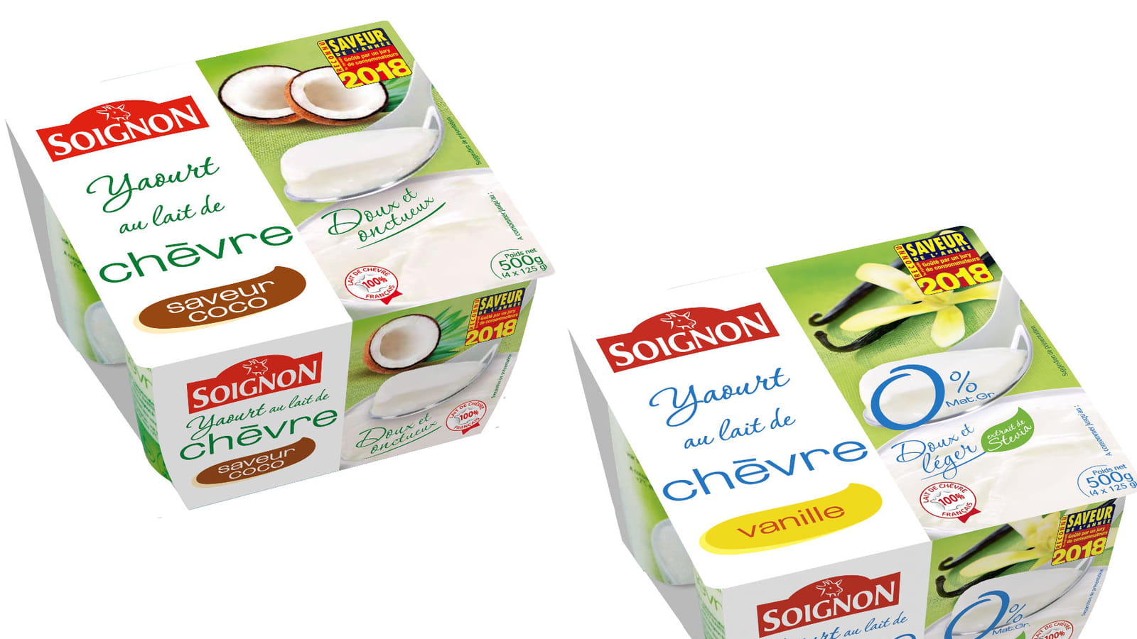 Les yaourts au chèvre de Soignon