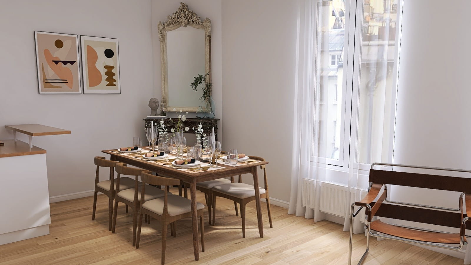 Salle à manger après