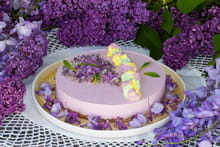 Cheese cake aux fleurs de lilas : Etape 6