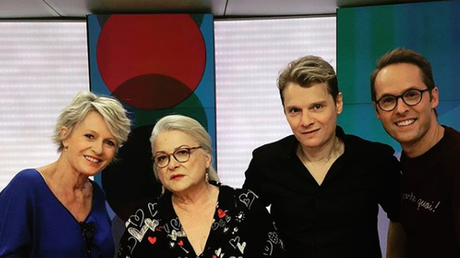 Sophie Davant, Josiane Balasko, Bénabar et Damien Thévenot