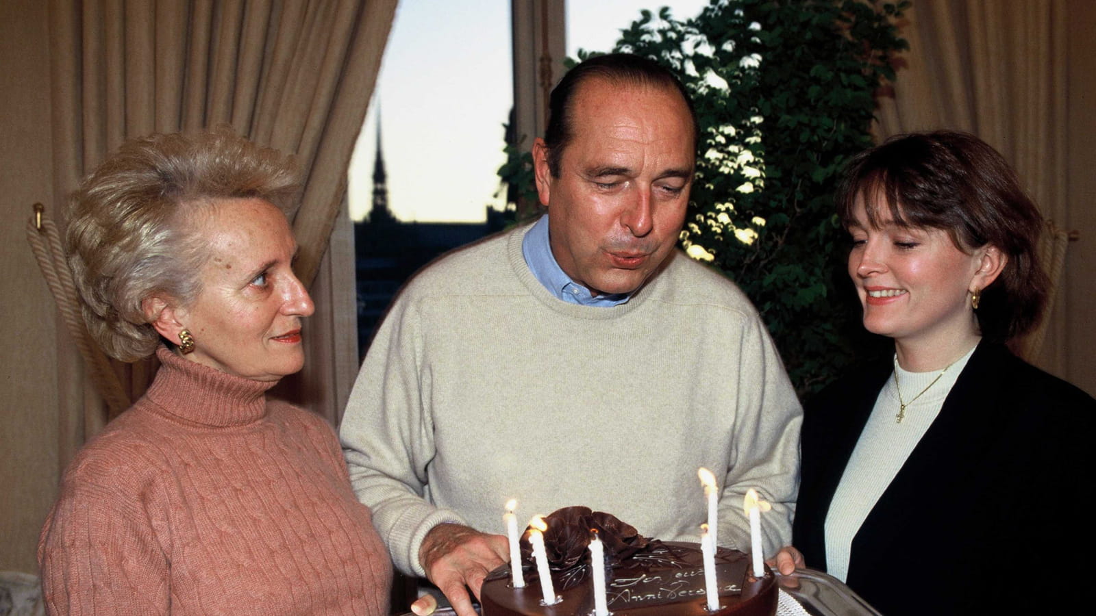 Bernadette Chirac, Jacques Chirac et Claude Chirac
