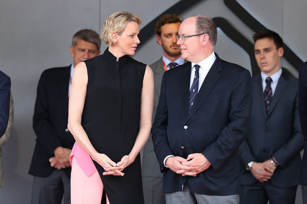 Charlene et Albert de Monaco &agrave; Monte-Carlo