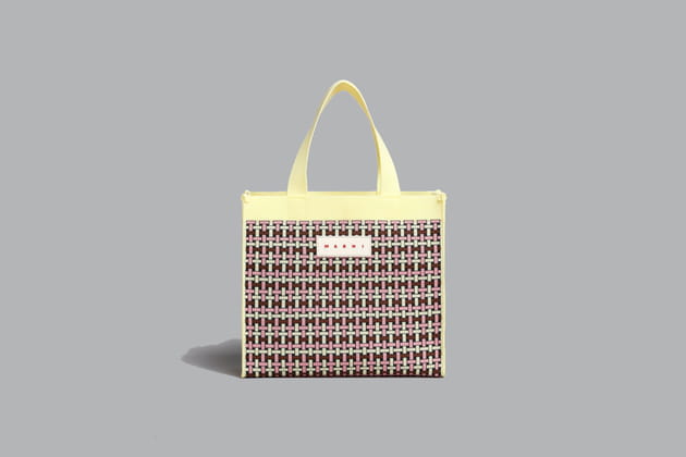 Sac &agrave; main en jacquard