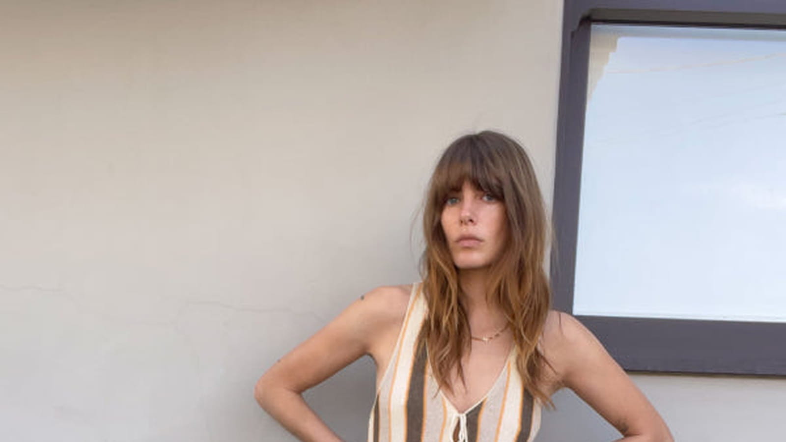 Robe à rayures