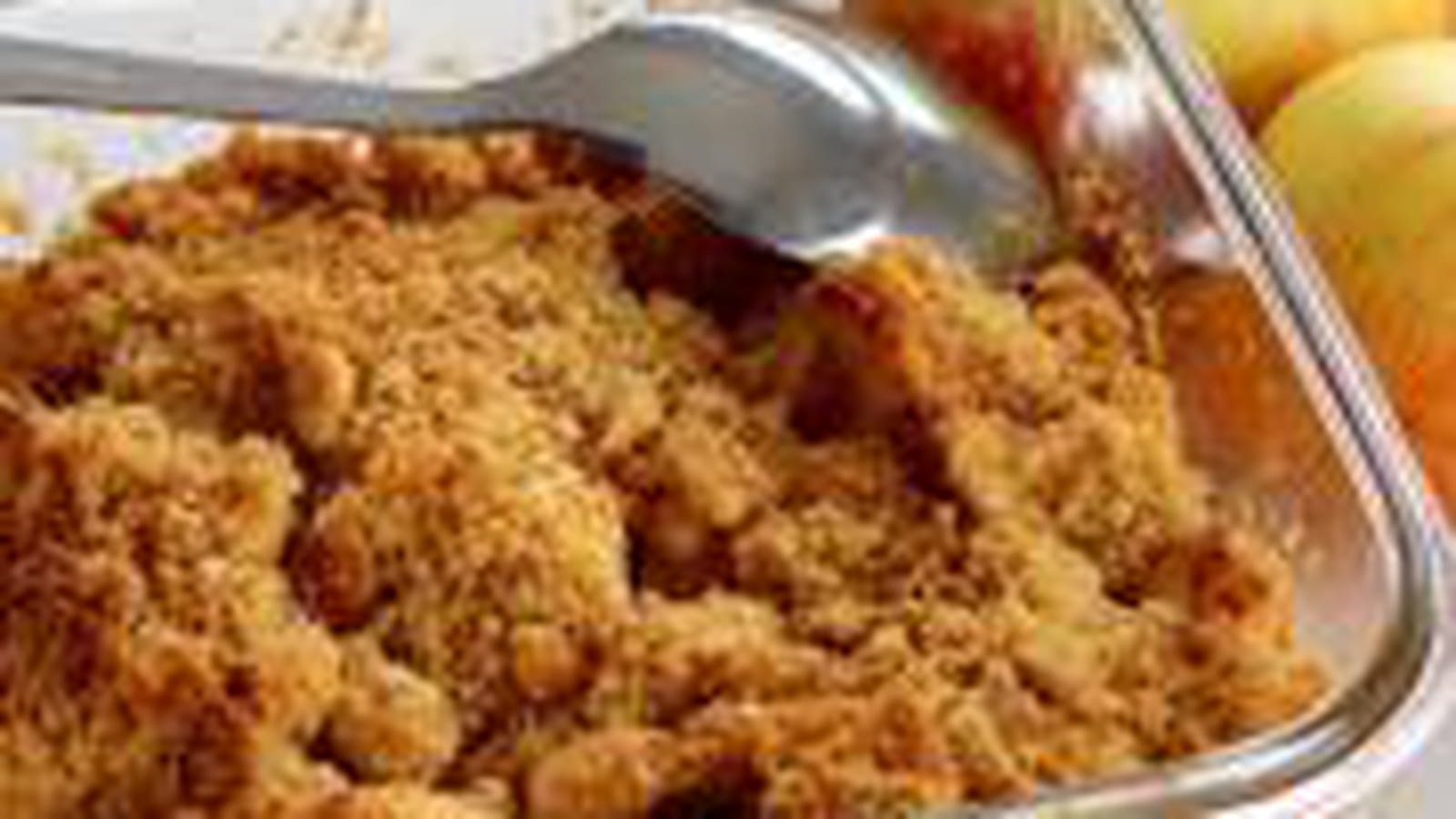 Crumble pomme caramel express