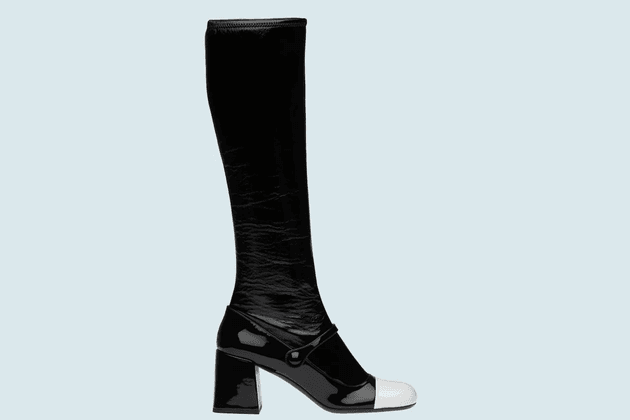 Bottes bicolores de Miu Miu