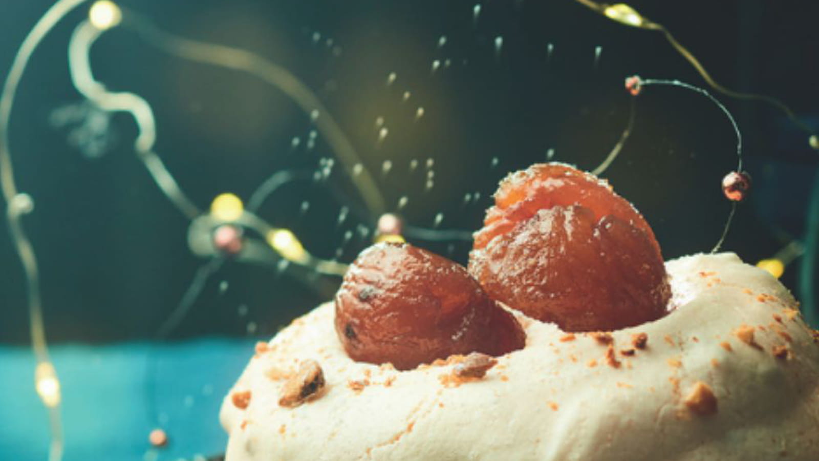Pavlova aux marrons confits et noisettes