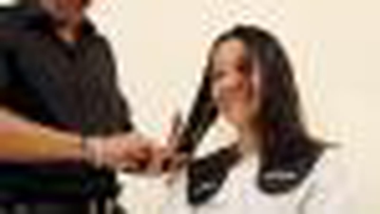 Travail sur cheveux mouillés