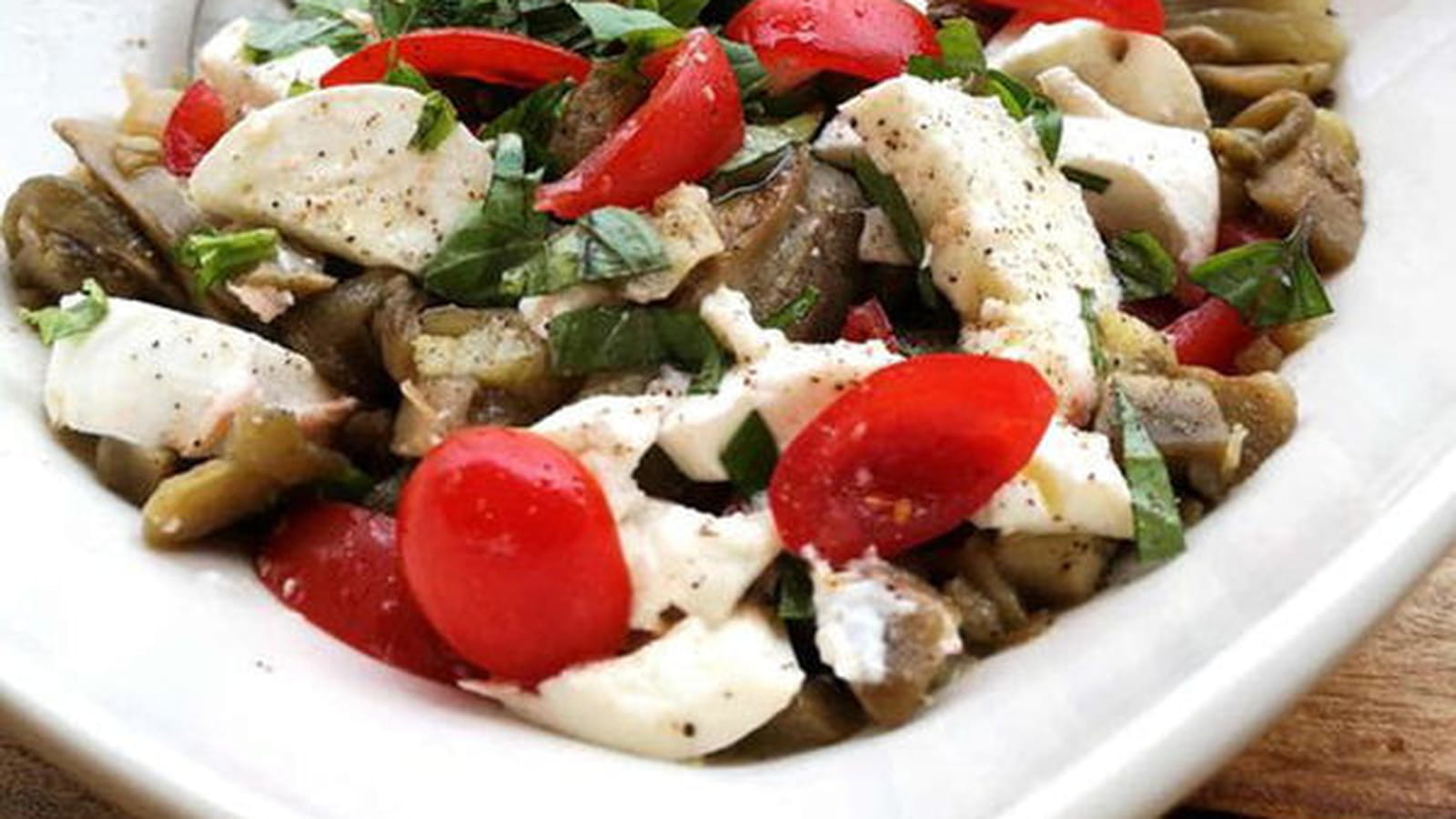 Salade d'aubergines à la vapeur