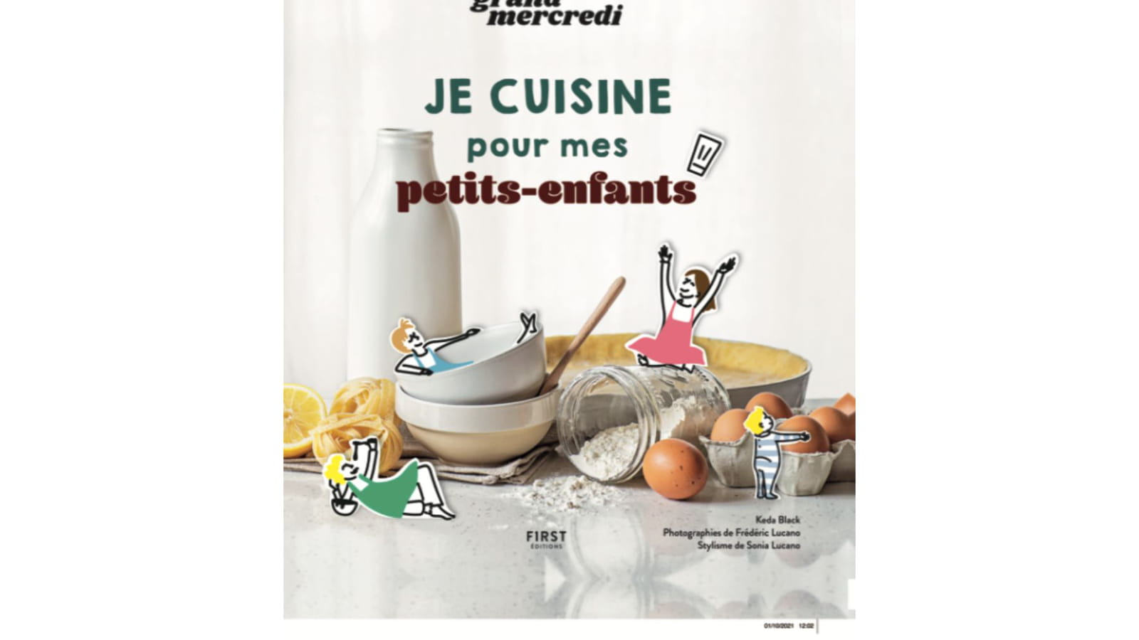 "Je cuisine pour mes petits-enfants", le livre de recettes de Grand Mercredi