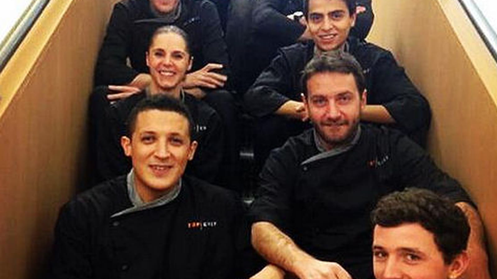 Les Top Chef en cage... d'escalier