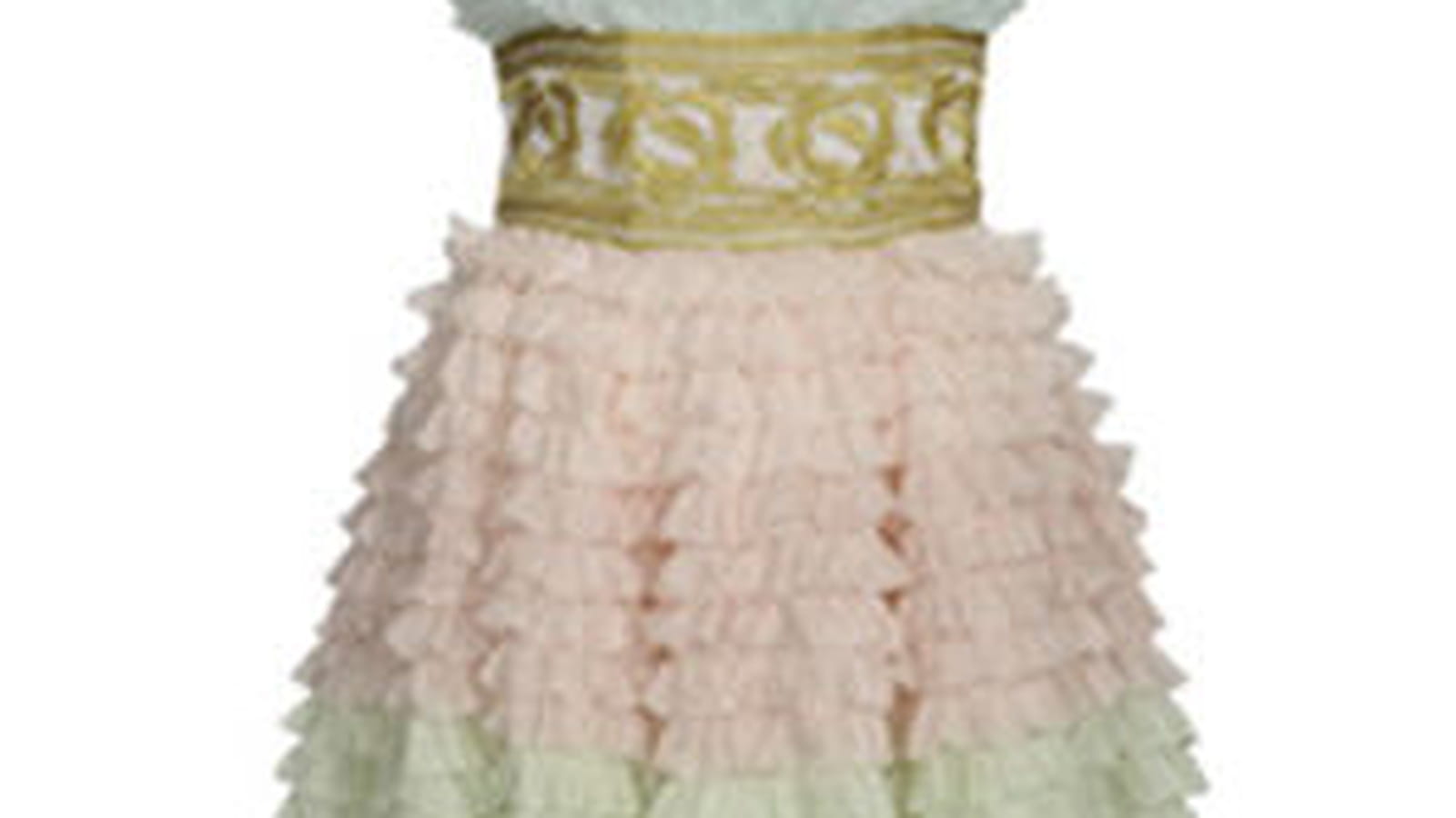 Robe arc-en-ciel bustier de Manoush