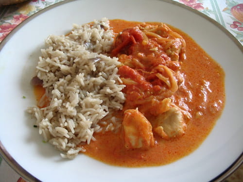 Poulet au curry et gingembre