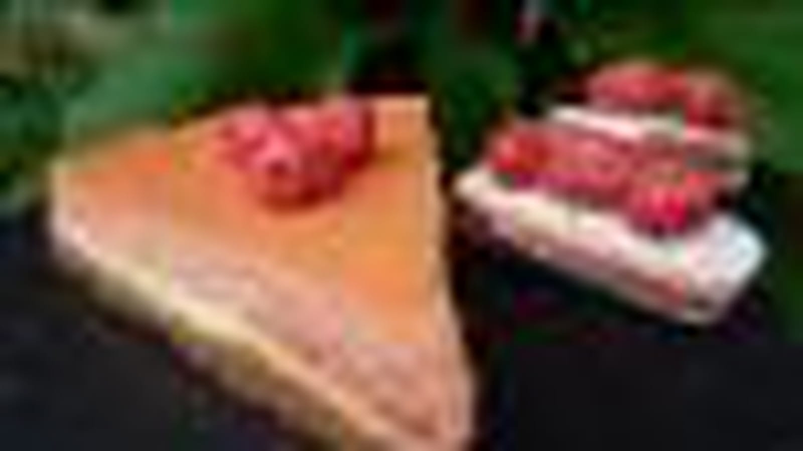 Cheesecake rémois citron-pralines roses 