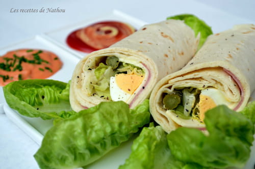 Wraps façon club sandwich