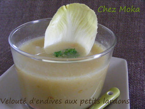 Velouté d'endives et ses lardons grillés