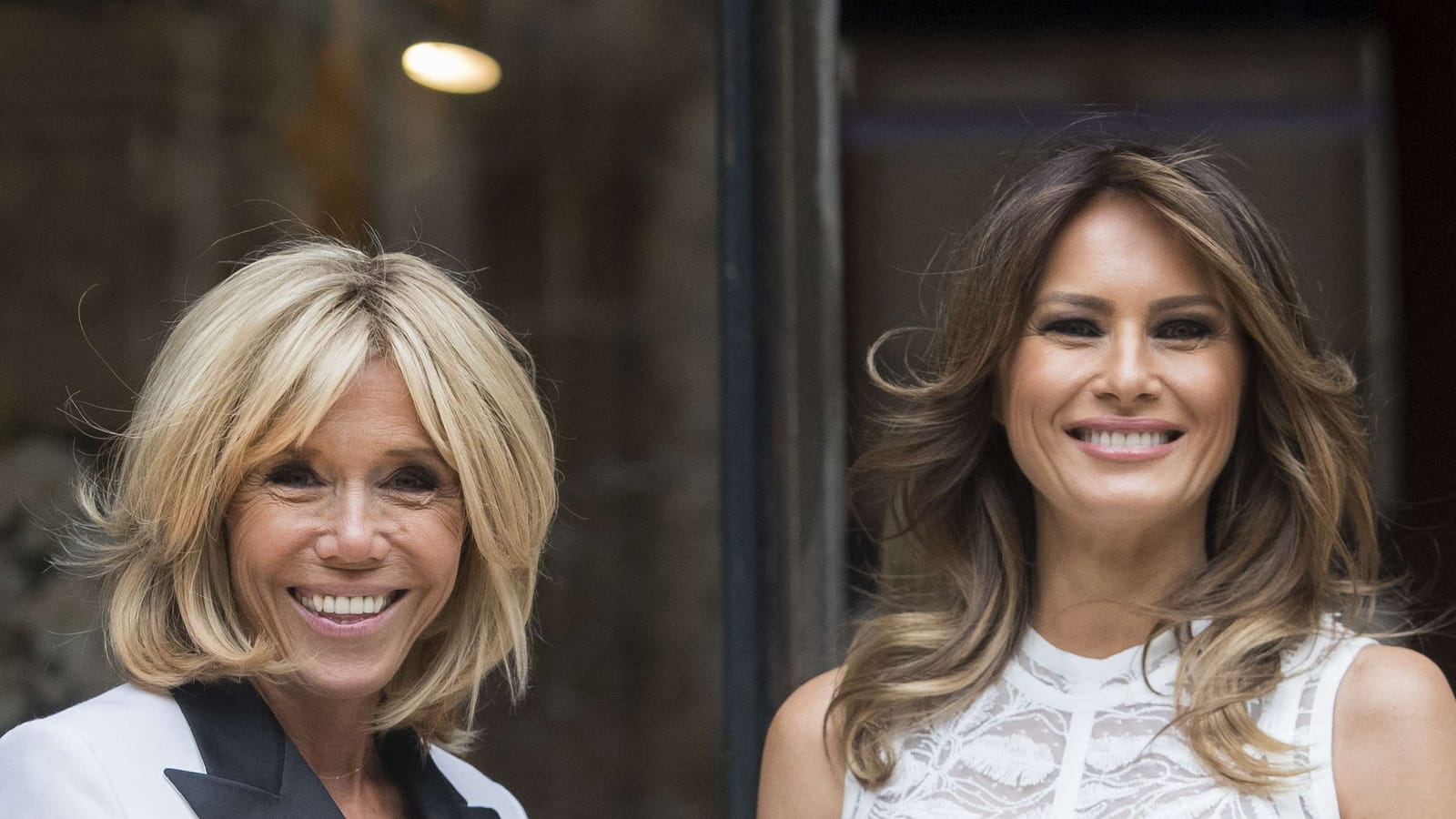 Brigitte Macron et Melania Trump