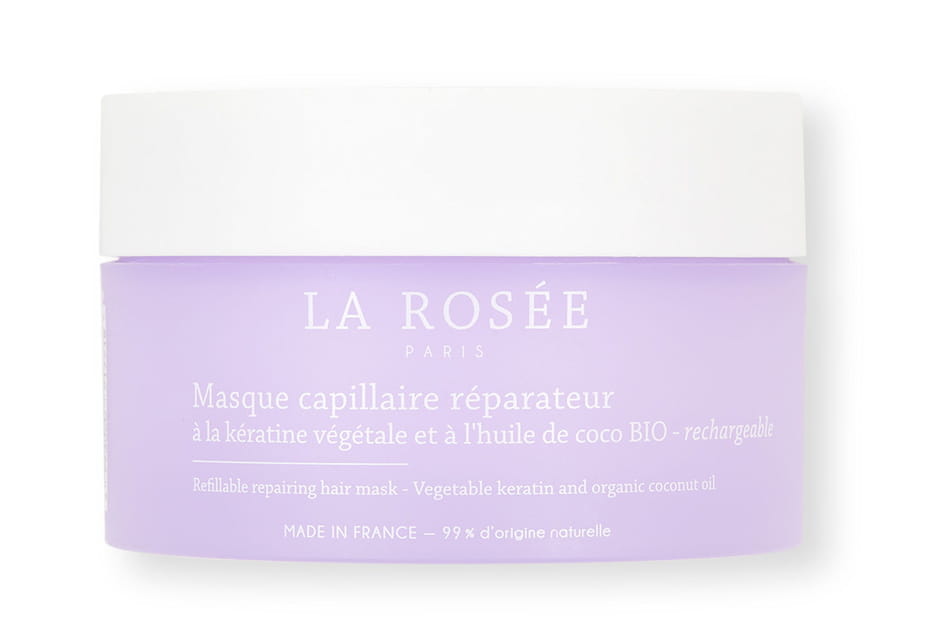 Masque capillaire réparateur rechargeable, La Ros&eacute;e