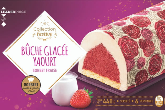 La Buche Yaourt Glace Et Sorbet Fraise De Leader Price