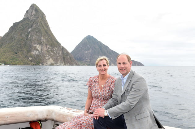 Prince Edward, comte de Wessex, et Sophie, comtesse de Wessex, dans les Cara&iuml;bes, le 27&nbsp;avril