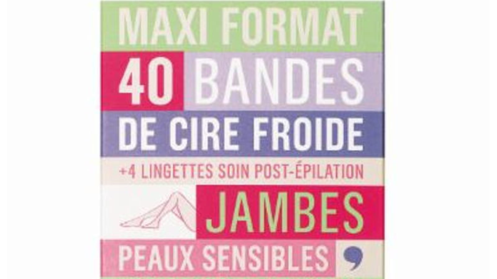 Bandes de cire froide pour jambes, Monoprix