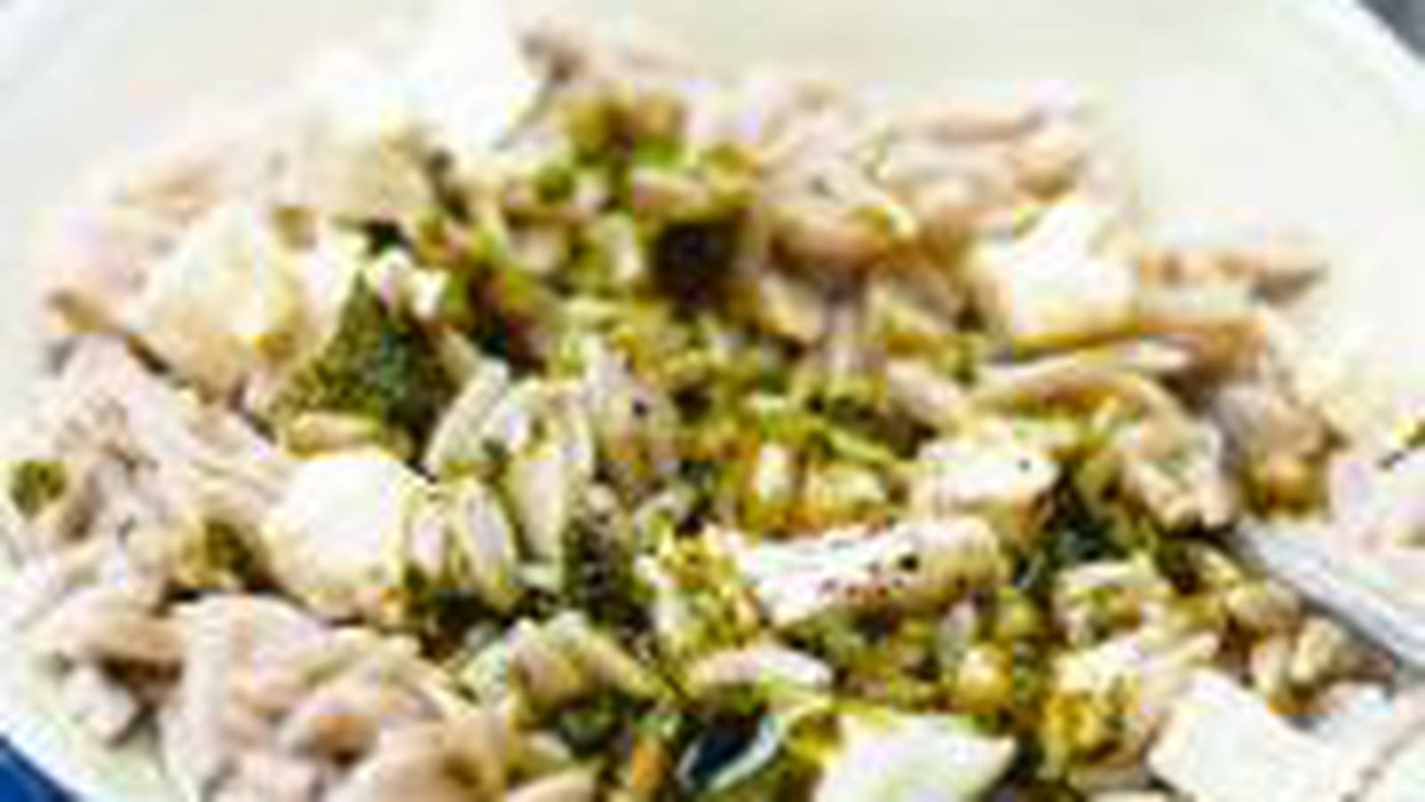 Salade de petites pâtes au pesto de menthe