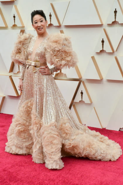 Sandra Oh en Elie Saab Haute Couture