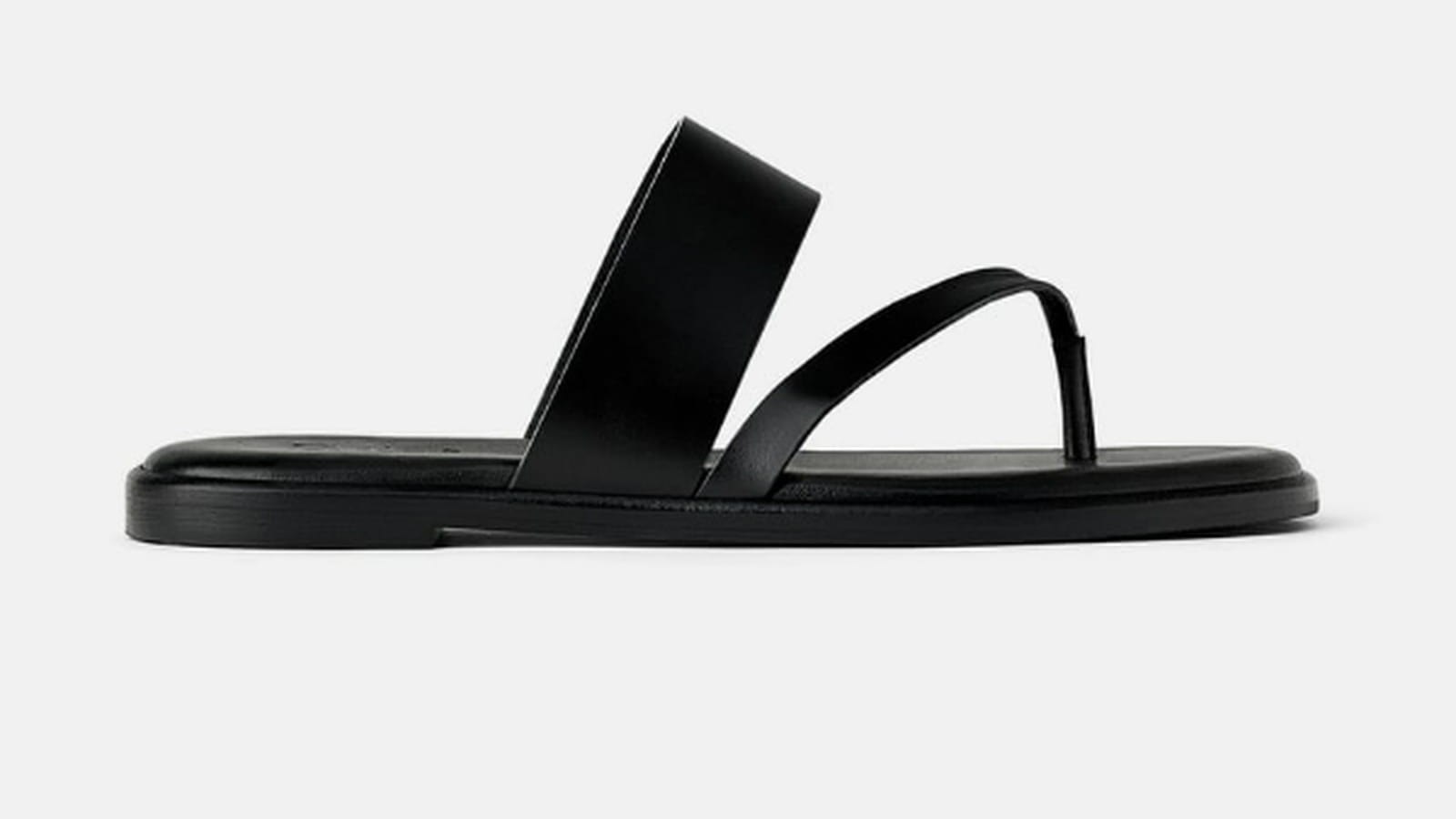 Sandales plates en cuir 