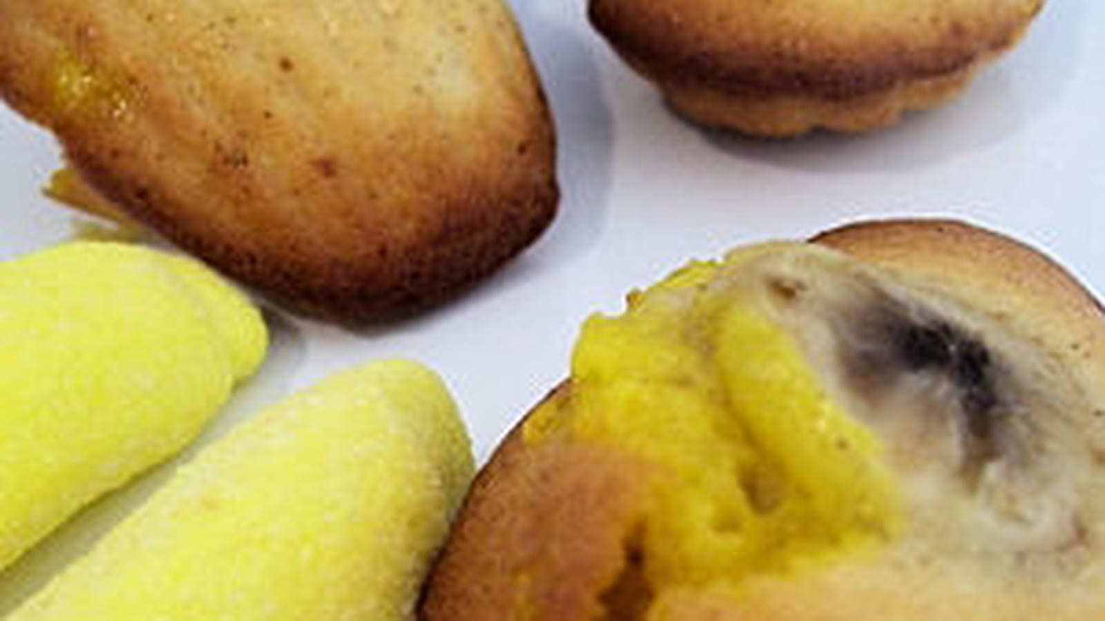 Madeleines aux deux bananes