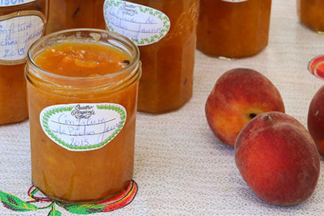 Confiture de pêches jaunes