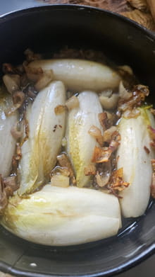 Tatin d'endives, noix et safran : Etape 2