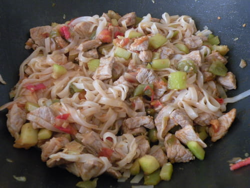 Wok de porc aux légumes