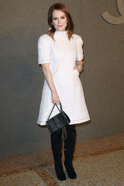 Julianne Moore en robe blanche
