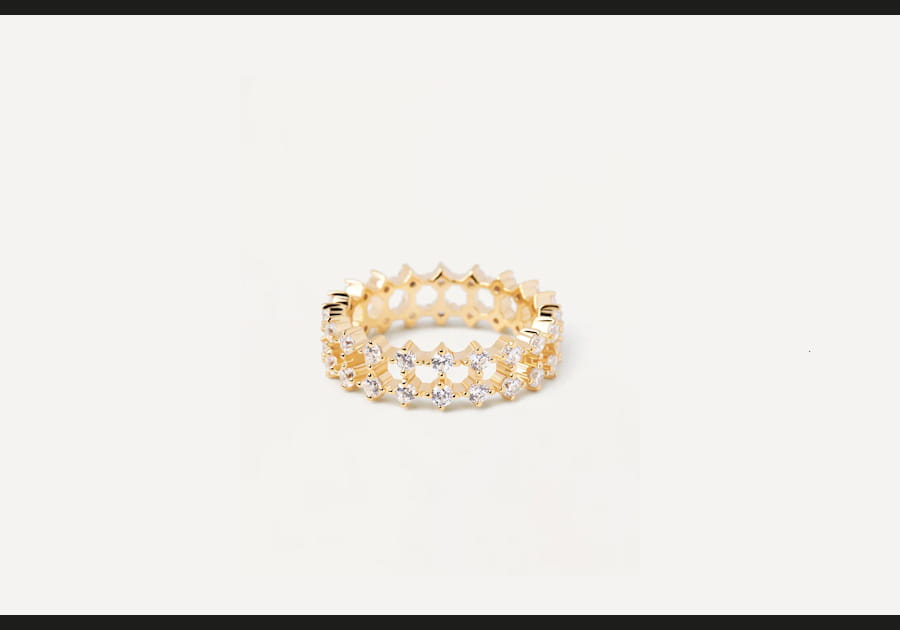 Bague dor&eacute;e "Slim Dumbo" de PD Paola