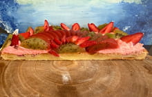 Tarte kiwi-fraise à la chantilly chocolat blanc : Etape 8
