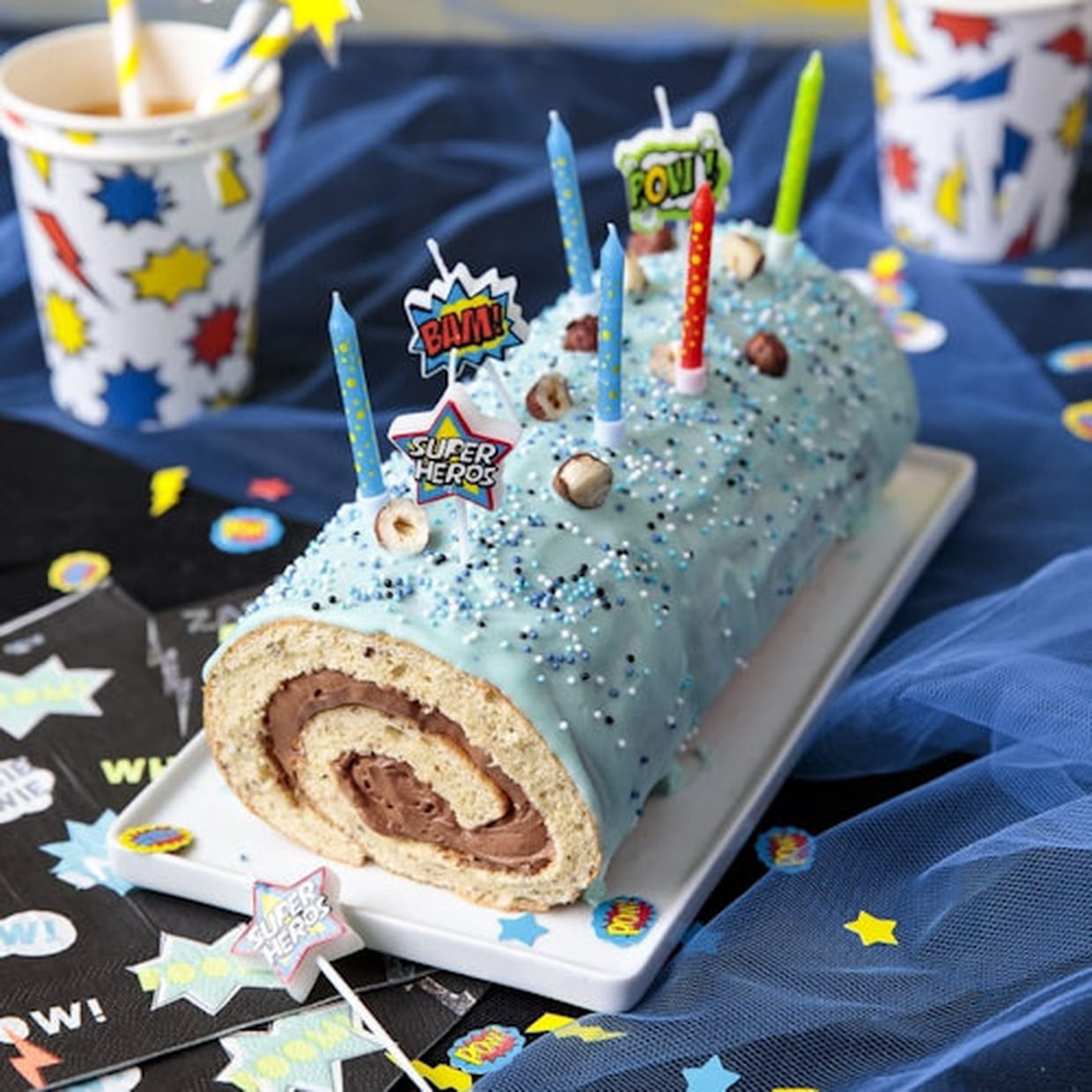 Gateau Roule Super Heros